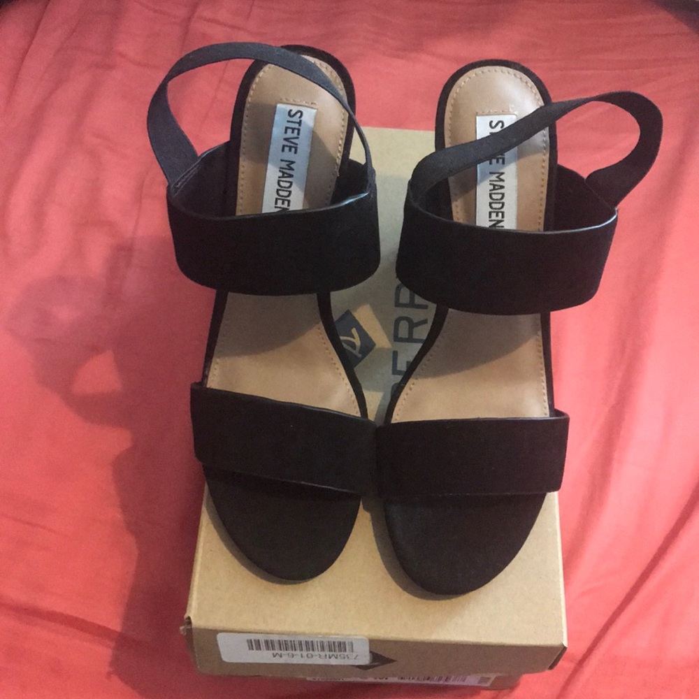 Suede Steve Madden Thick block heels